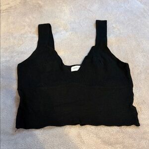 Vestique Black Crop Top